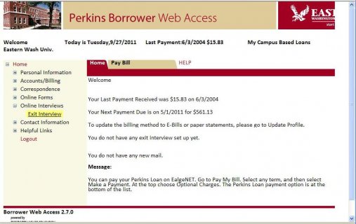 EWU | Perkins Loans