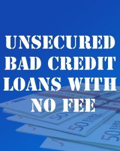 Bad Credit Loans No Upfront Fees No
