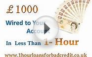 1 Hour Loans for Bad Credit-Get quick cash at your hard times