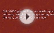 Get $1 Payday Loan Now!