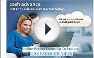 Get Instant Payday Loans- No credit check needed