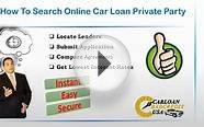 How to Get Bad Credit Private Party Auto Loans
