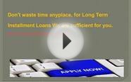 Installment Loans For 12 Months @ http