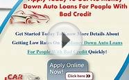 no money down auto loans with bad credit