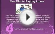 One Minute Payday Loans- Long Term Cash Loans