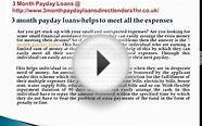 Payday Loans | UK Loans | 3 Month Payday Laons | No Credit