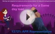 Same day Payday Loans