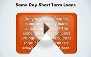 Same Day Short Term Loans Removed Remove Unexpected Fiscal