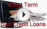 Short Term Bad Credit Loans Online Short Term Bad Credit