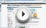 Short Term Unsecured Loans For Bad Credit-Quick Cash Loans