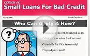 Small Loans For Bad Credit – A Magnificent Fiscal Deal