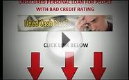 Unsecured Personal Loan For People With Bad Credit Rating