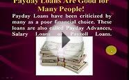 Why Payday Loans Are Good for Many People