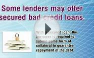 Bad Credit Personal Loans For Different Purposes