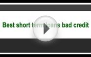 Best short term loans bad credit