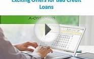 Exciting Offers for Bad Credit Loans