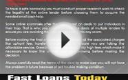 Fast Loans Today- Appropriate Finance For Those Who Need