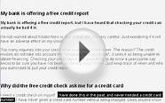 Free Credit Checking