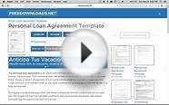 How to Write a Free Personal Loan Agreement | PDF | Word