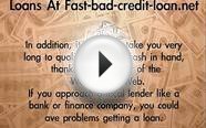Online Loans For People With Bad Credit - No Bank Account