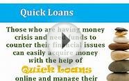 Online Quick Loans Are Hassle Free Option In Many Ways