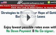 Strategies to Renew Your Hope of Getting Bad Credit Car Loans
